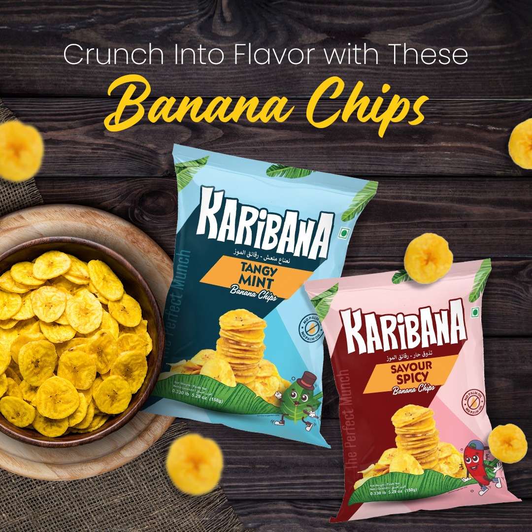 Banana chips ad creative